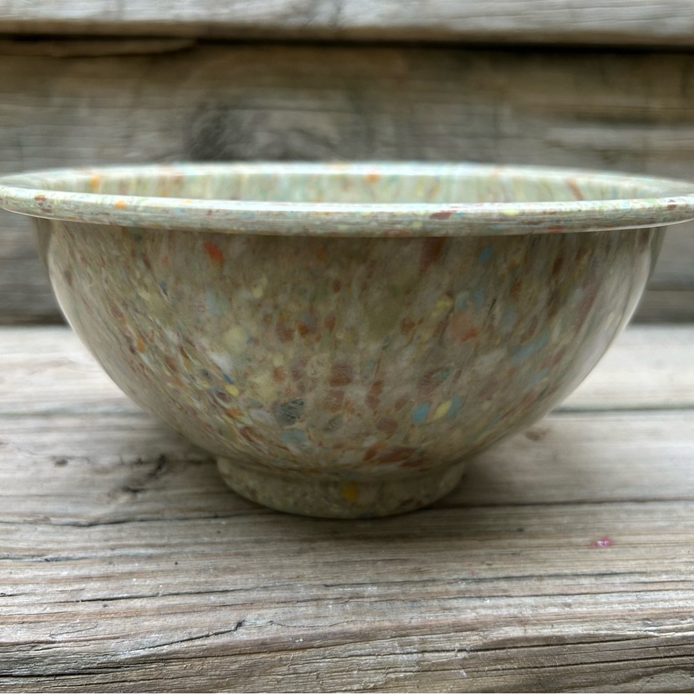 Vintage Texas Ware Speckled Ceramic Bowl